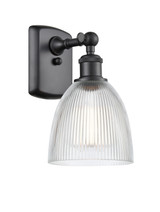 Sconces Single Glass by Innovations ( 405 | 516-1W-BK-G382-LED Ballston ) 