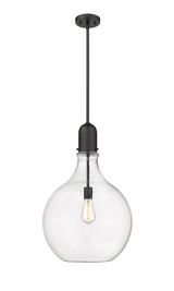 Pendants Glass Down by Innovations ( 405 | 492-1S-BK-G582-16 Auralume ) 