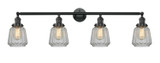 Bathroom Fixtures Four Lights by Innovations ( 405 | 215-BK-G142-LED Franklin Restoration ) 