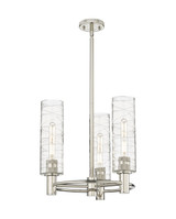 Mini Chandeliers Glass Shade by Innovations ( 405 | 434-3CR-PN-G434-12DE Downtown Urban ) 