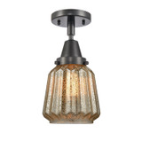 Semi-Flush Mts. Glass Down by Innovations ( 405 | 447-1C-BK-G146 Caden ) 