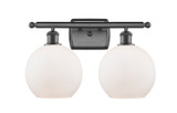 Bathroom Fixtures Two Lights by Innovations ( 405 | 516-2W-OB-G121-8-LED Ballston ) 