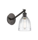 Sconces Single Glass by Innovations ( 405 | 317-1W-OB-G442-LED Ballston ) 
