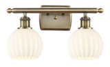 Bathroom Fixtures Two Lights by Innovations ( 405 | 516-2W-AB-G1217-6WV Ballston ) 