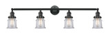 Bathroom Fixtures Four Lights by Innovations ( 405 | 215-BK-G182S-LED Franklin Restoration ) 