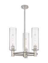Mini Chandeliers Glass Shade by Innovations ( 405 | 434-3CR-SN-G434-12SDY Downtown Urban ) 