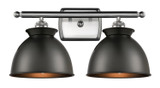 Bathroom Fixtures Two Lights by Innovations ( 405 | 516-2W-SN-M14-BK Ballston ) 