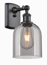 Sconces Single Glass by Innovations ( 405 | 516-1W-BK-G558-6SM Ballston ) 