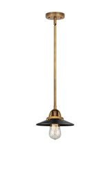 Mini Pendants Exposed Lamps by Innovations ( 405 | 288-1S-BB-M6-BK Nouveau 2 ) 