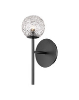 Sconces Single Glass by Innovations ( 405 | 320-1W-BK-G320-5CL-BK Barrington ) 