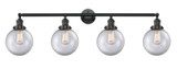 Bathroom Fixtures Four Lights by Innovations ( 405 | 215-BK-G202-8 Franklin Restoration ) 