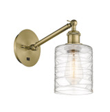 Sconces Single Glass by Innovations ( 405 | 317-1W-AB-G1113-LED Ballston ) 