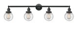 Bathroom Fixtures Four Lights by Innovations ( 405 | 215-BK-G204-6 Franklin Restoration ) 