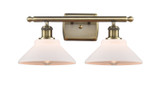Bathroom Fixtures Two Lights by Innovations ( 405 | 516-2W-AB-G131 Ballston ) 