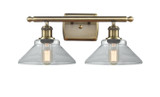 Bathroom Fixtures Two Lights by Innovations ( 405 | 516-2W-AB-G132 Ballston ) 