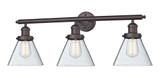 Bathroom Fixtures Three Lights by Innovations ( 405 | 205-OB-G42 Franklin Restoration ) 