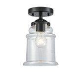 Semi-Flush Mts. Glass Down by Innovations ( 405 | 284-1C-OB-G182-LED Nouveau ) 