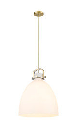 Pendants Glass Down by Innovations ( 405 | 410-1SL-BB-G412-16WH Downtown Urban ) 