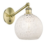 Sconces Single Glass by Innovations ( 405 | 317-1W-AB-G1216-8WM Ballston ) 