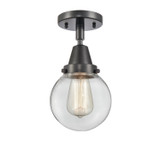 Semi-Flush Mts. Glass Down by Innovations ( 405 | 447-1C-BK-G202-6-LED Caden ) 