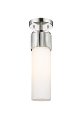 Semi-Flush Mts. Glass Down by Innovations ( 405 | 428-1F-PN-G428-12WH Downtown Urban ) 