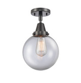 Semi-Flush Mts. Glass Down by Innovations ( 405 | 447-1C-BK-G202-8-LED Caden ) 