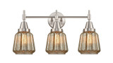 Bathroom Fixtures Three Lights by Innovations ( 405 | 447-3W-SN-G146 Caden ) 