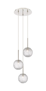 Mini Pendants 3 Light Cluster by Innovations ( 405 | 320-3P-PN-G320-6CL-PN Barrington ) 