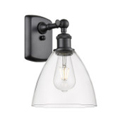 Sconces Single Glass by Innovations ( 405 | 516-1W-BK-GBD-752-LED Ballston ) 