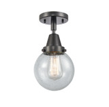 Semi-Flush Mts. Glass Down by Innovations ( 405 | 447-1C-BK-G204-6-LED Caden ) 