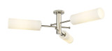 Semi-Flush Mts. Geometric/Linear by Innovations ( 405 | 434-3F-PN-G434-12WH Downtown Urban ) 