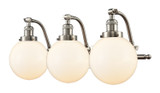 Bathroom Fixtures Three Lights by Innovations ( 405 | 515-3W-SN-G201-8 Franklin Restoration ) 