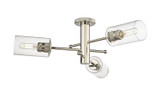 Semi-Flush Mts. Geometric/Linear by Innovations ( 405 | 434-3F-PN-G434-7CL Downtown Urban ) 