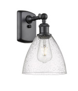 Sconces Single Glass by Innovations ( 405 | 516-1W-BK-GBD-754-LED Ballston ) 