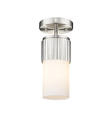 Semi-Flush Mts. Glass Down by Innovations ( 405 | 428-1F-SN-G428-7WH Downtown Urban ) 