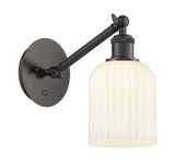 Sconces Single Glass by Innovations ( 405 | 317-1W-OB-G559-5GWH Ballston ) 