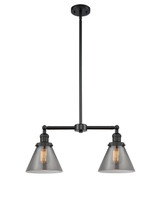 Mid. Chandeliers Glass Down by Innovations ( 405 | 209-BK-G43 Franklin Restoration ) 