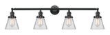 Bathroom Fixtures Four Lights by Innovations ( 405 | 215-BK-G62 Franklin Restoration ) 