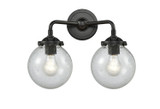 Bathroom Fixtures Two Lights by Innovations ( 405 | 284-2W-OB-G204-6 Nouveau ) 