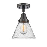 Semi-Flush Mts. Glass Down by Innovations ( 405 | 447-1C-BK-G44-LED Caden ) 
