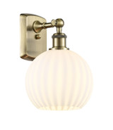 Sconces Single Glass by Innovations ( 405 | 516-1W-AB-G1217-8WV Ballston ) 