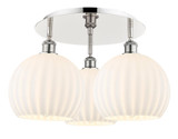 Semi-Flush Mts. Multi-port/Cluster by Innovations ( 405 | 516-3C-PN-G1217-10WV Ballston ) 