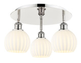 Semi-Flush Mts. Multi-port/Cluster by Innovations ( 405 | 516-3C-PN-G1217-6WV Ballston ) 