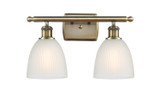 Bathroom Fixtures Two Lights by Innovations ( 405 | 516-2W-AB-G381 Ballston ) 