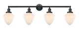 Bathroom Fixtures Four Lights by Innovations ( 405 | 215-BK-G661-7-LED Franklin Restoration ) 