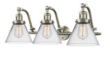 Bathroom Fixtures Three Lights by Innovations ( 405 | 515-3W-SN-G42-LED Franklin Restoration ) 