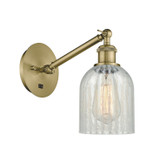 Sconces Single Glass by Innovations ( 405 | 317-1W-AB-G2511 Ballston ) 