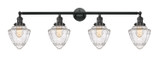 Bathroom Fixtures Four Lights by Innovations ( 405 | 215-BK-G664-7-LED Franklin Restoration ) 