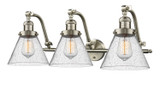 Bathroom Fixtures Three Lights by Innovations ( 405 | 515-3W-SN-G44-LED Franklin Restoration ) 