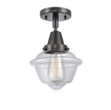 Semi-Flush Mts. Glass Down by Innovations ( 405 | 447-1C-BK-G532-LED Caden ) 